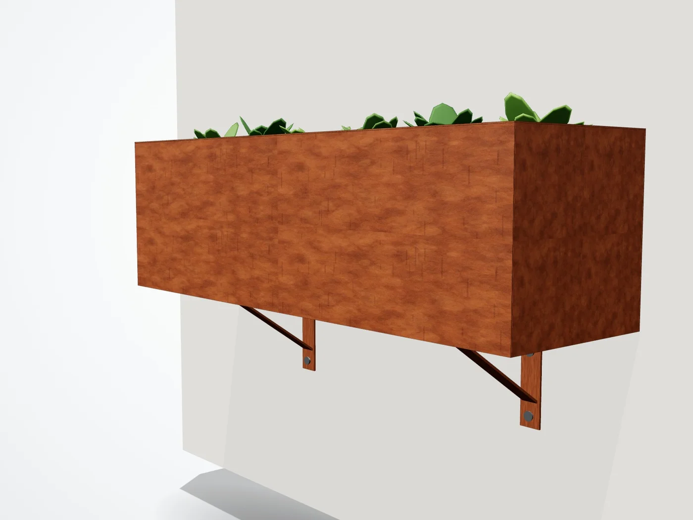 3D-render balkonbak op maat